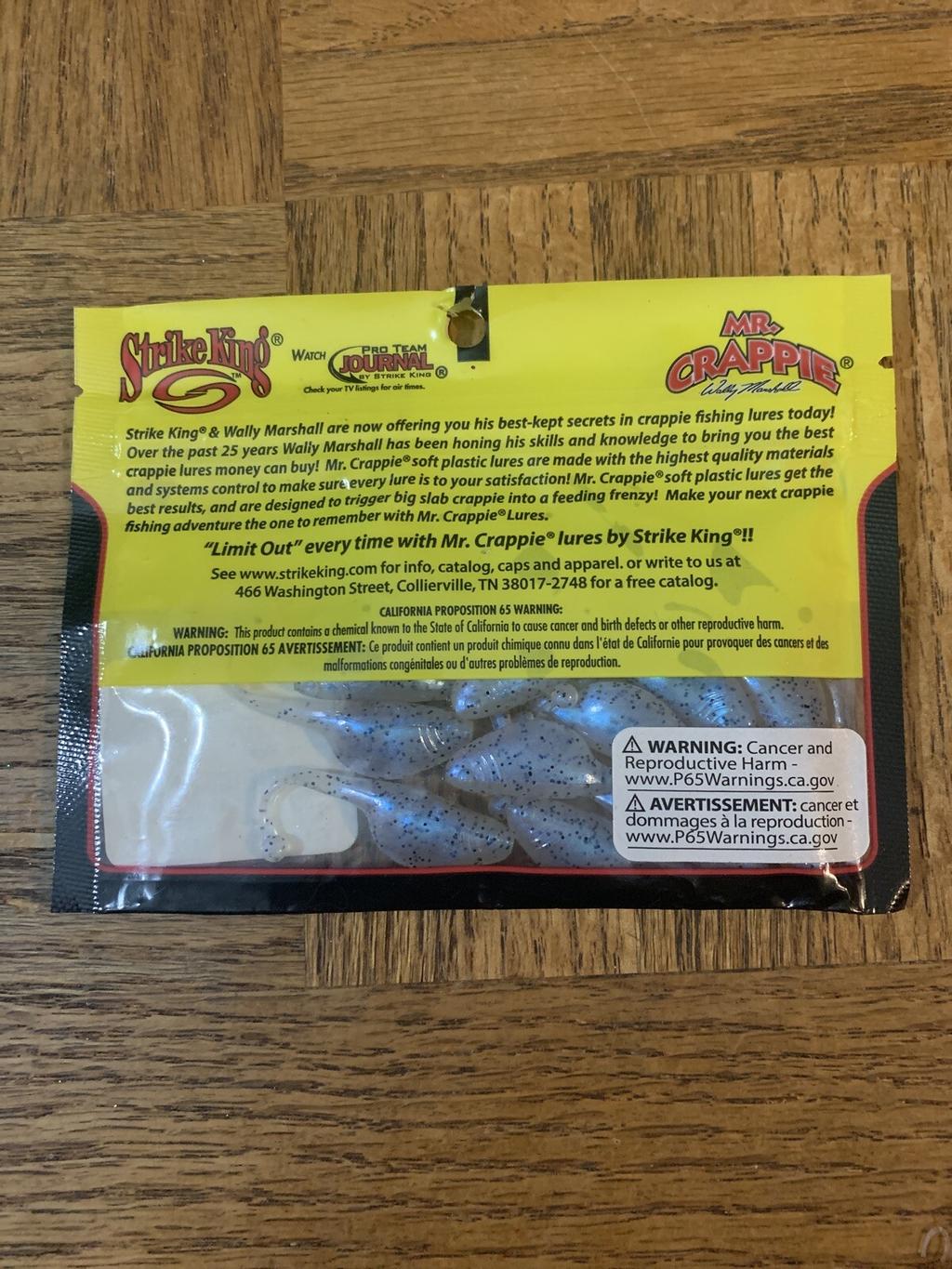 Mr. Crappie MRC8P-41 Strike King 2” Shadpole Glimmer Blue-1pk of 15pcs-Brand New - Image 4