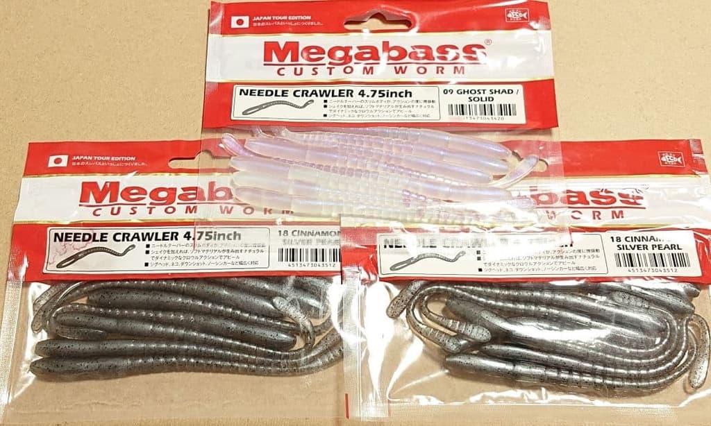 Megabass Hazedon Shad Needle Crawler Set 3-5" Worms Unused & Partial Pack - Image 5