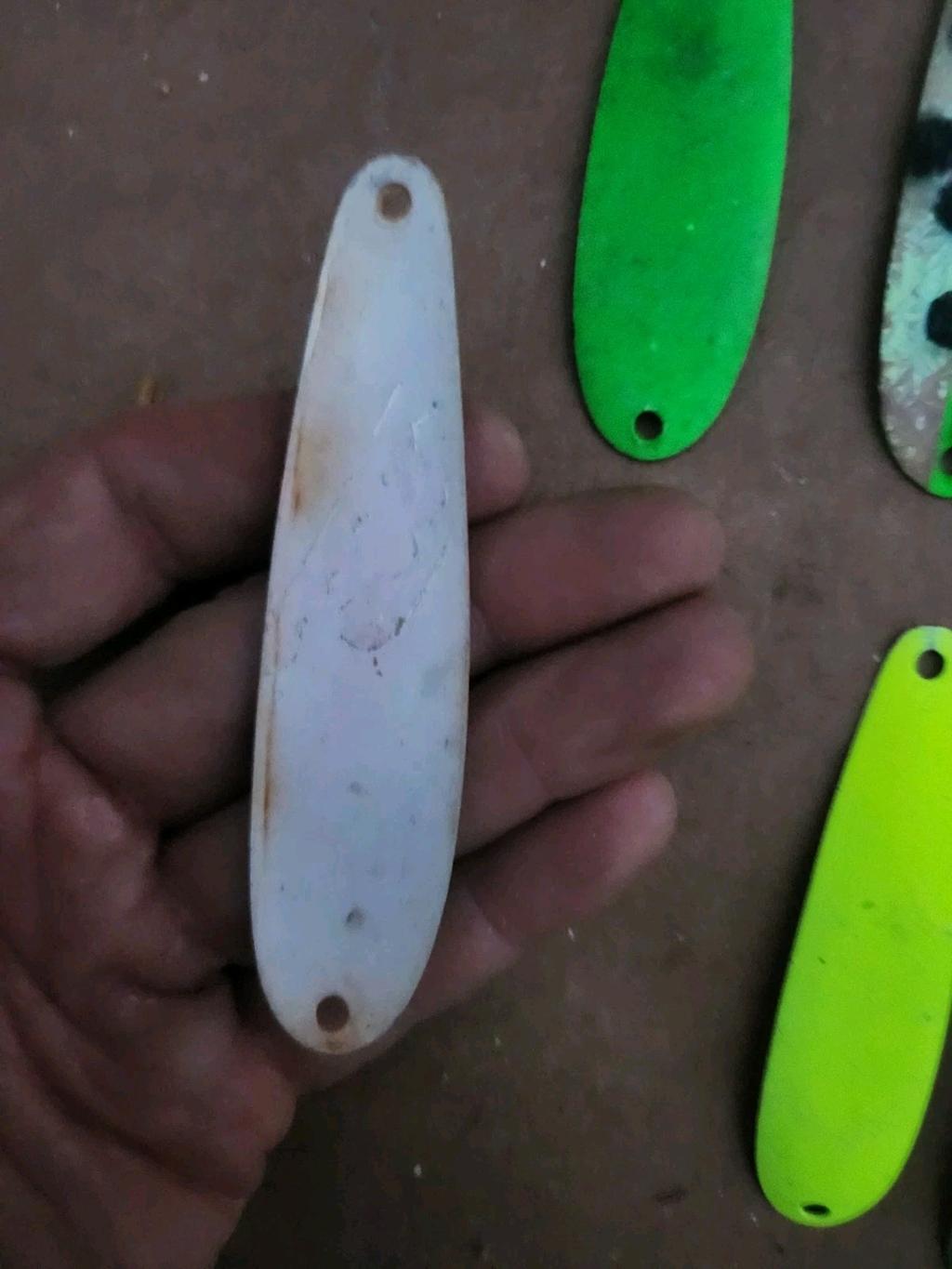 Fishing spoons size 3",4" lot of 63 used salmon trout trolling FREE SHIPPING! - Image 11