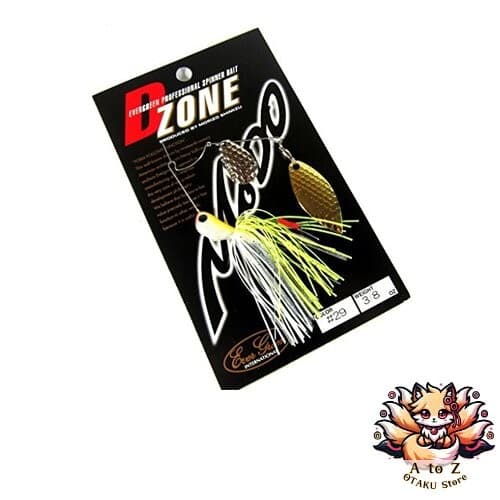 NEW Evergreen D-Zone Tandem Willow Leaf Spinnerbait 3/8oz White Chartreuse SG - Image 1