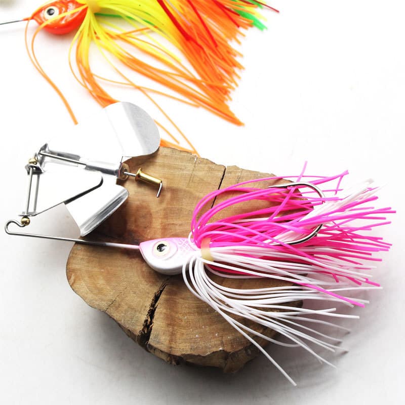 5 PCS/Lot Spinnerbait Jig Head Rubber Skirt Fishing Lure Pike Bass Spinner Bait - Image 2