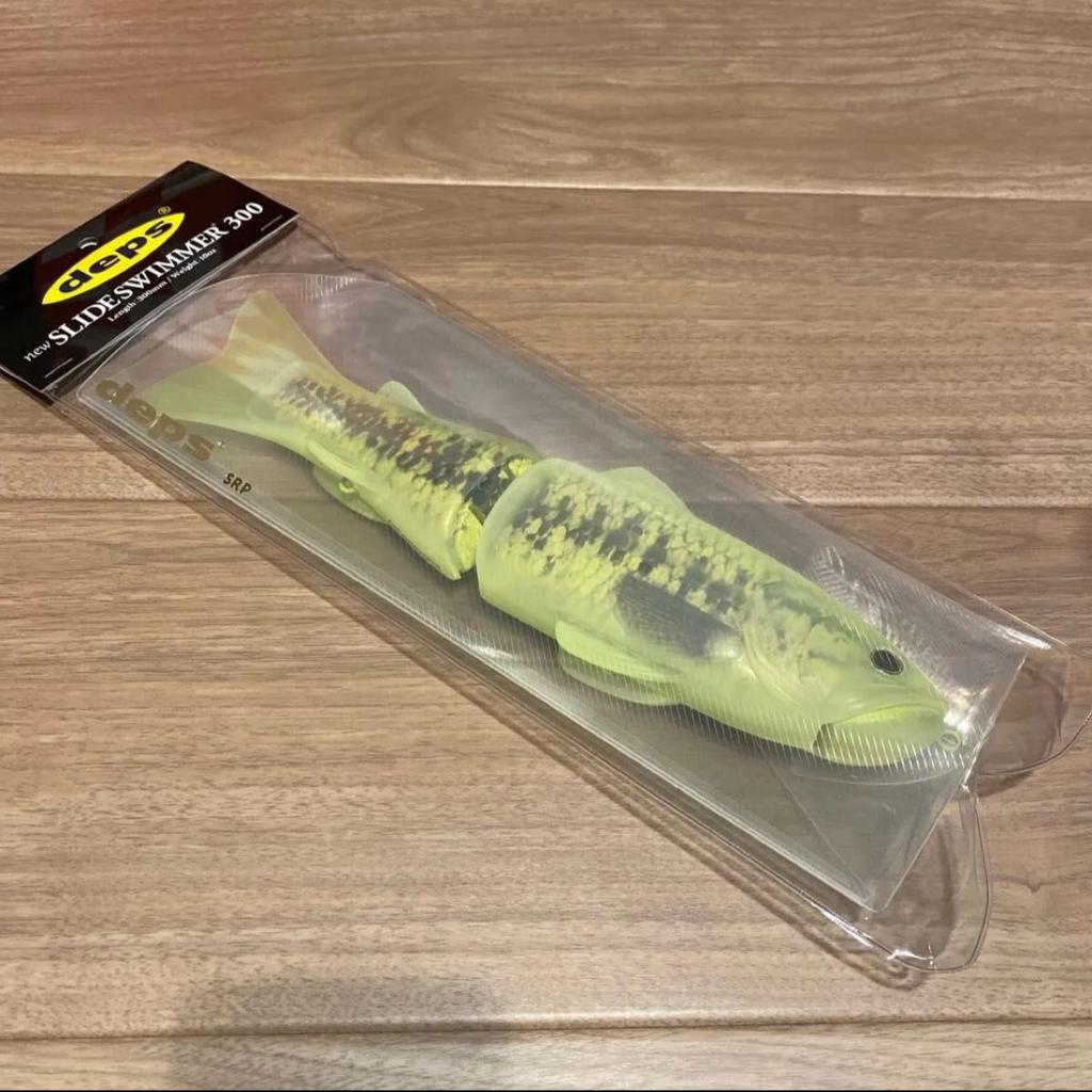 Deps Slide Swimmer 300 Chartreuse Limited Edition Swimbait Fish Lure - Image 1