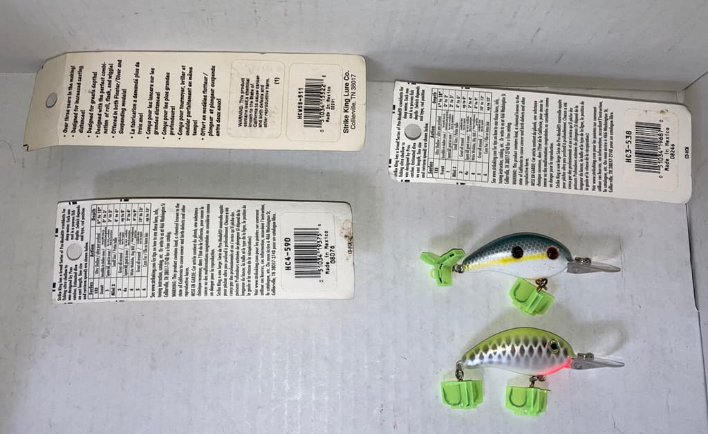 (5) Strike King NOS Lures: Pro-Model Series 3 (3),  4 (1), KVD Wild Shiner (1) - Image 6