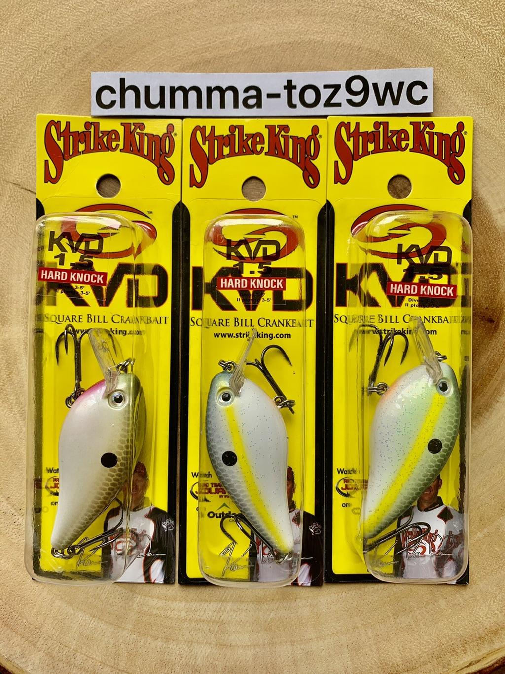 KVD1.5 (Lot Of 3) “Hard Knock” Square-bill Crankbait, Strike King, Bass, NWT! - Image 7