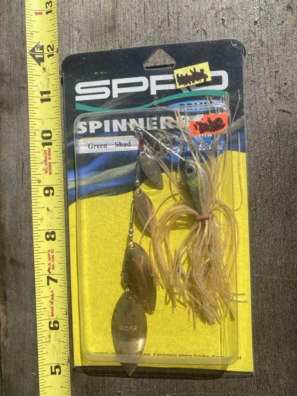 TUFF FIND VINTAGE SPRO 4 BLADE SPINNERBAIT FISHING LURES Discontinued NOS 3/8 OZ - Image 1
