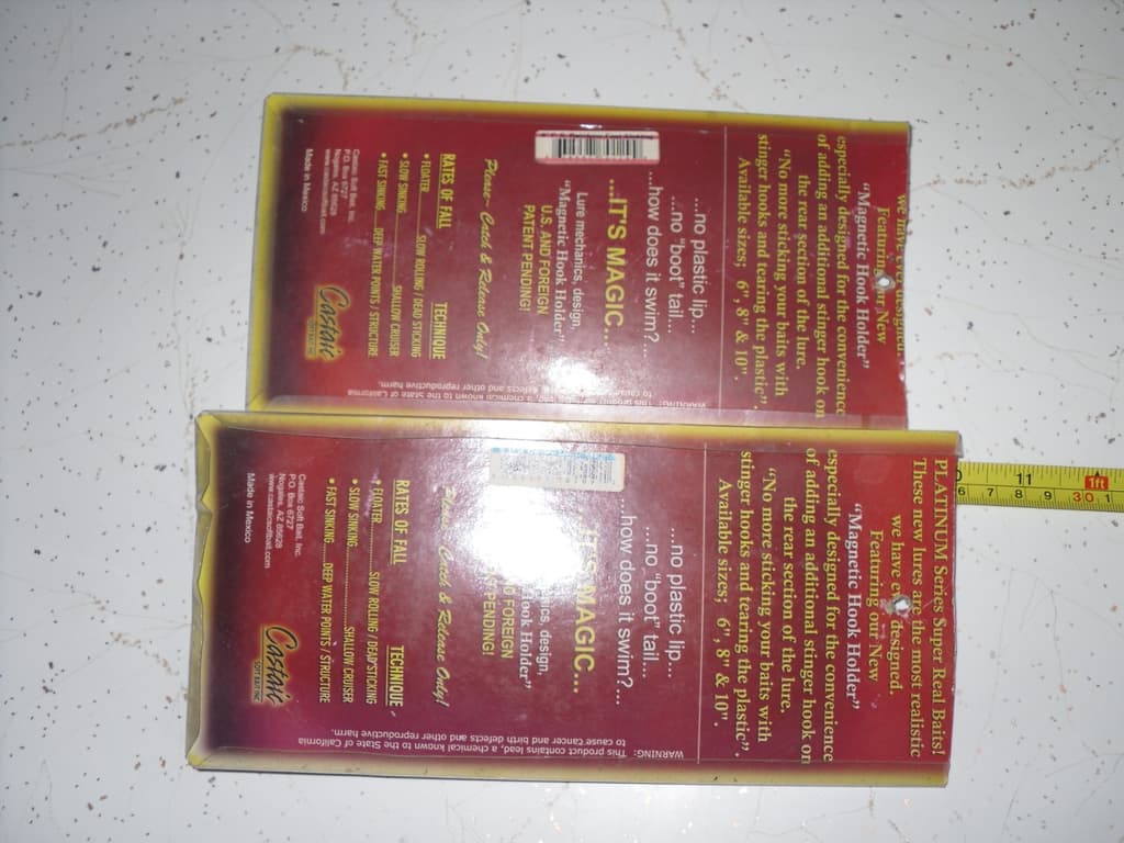 2 Ea Original Rare Castaic Baits Platinum Series 8” Soft Jointed Trout Swimbait - Image 5