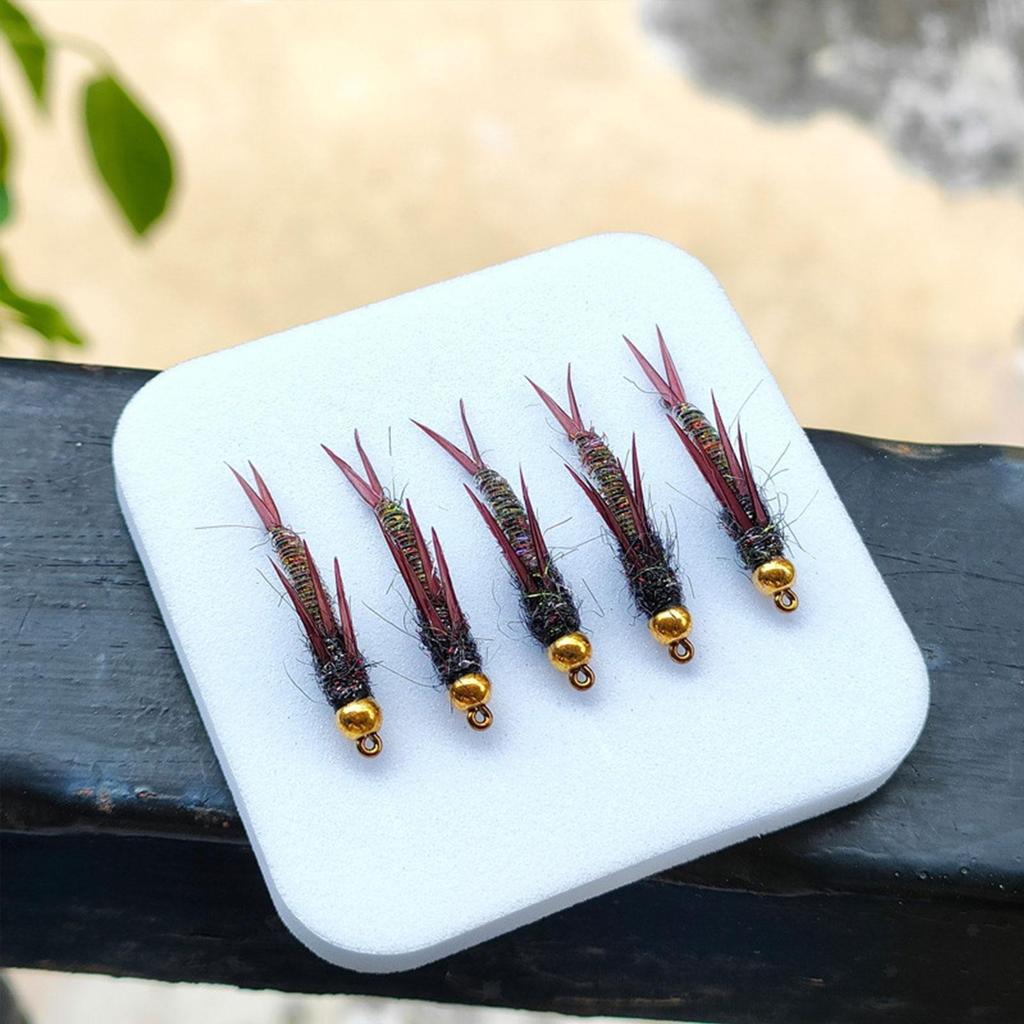 5 Pieces Fly Fishing Lure Artificial Hard Jig Fishing Accessories Realistic - Image 1