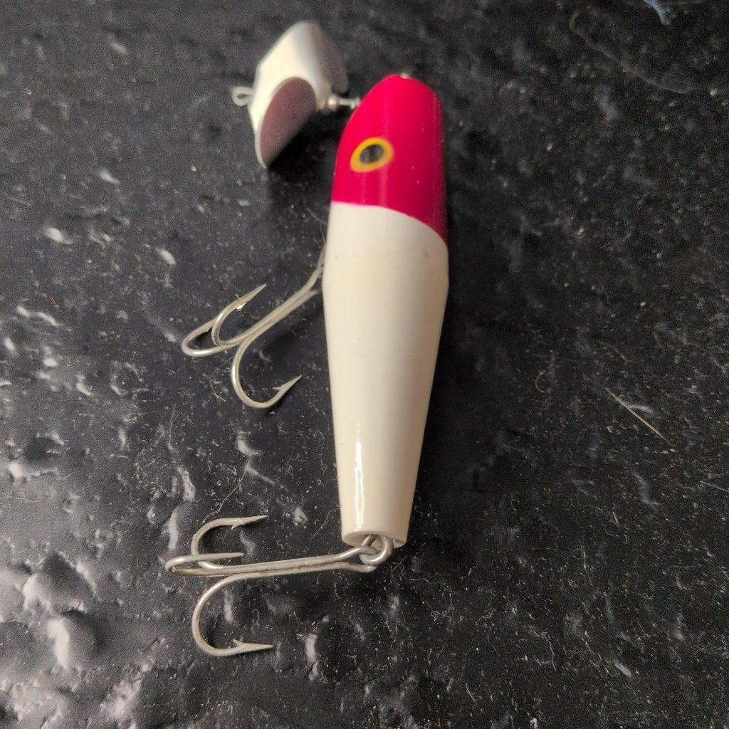 Fred Arbogast Spatterbuzz Buzzbait Red Head Used No Skirt 85mm 125mm - Image 5