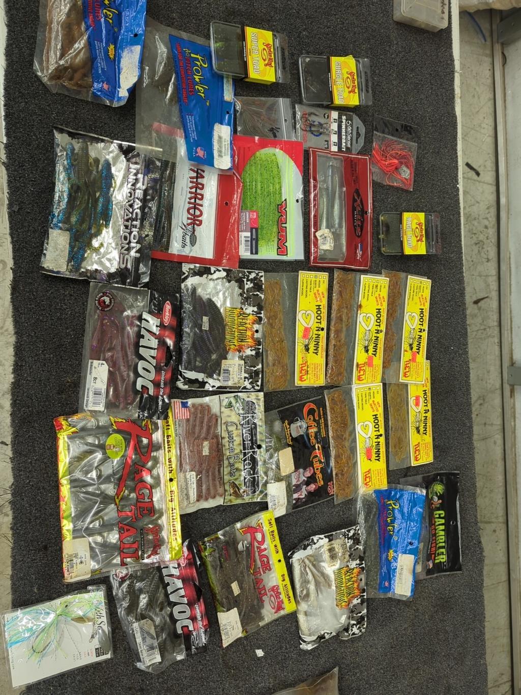 bass fishing soft plastic lot Full Packs-Partial Yum Strike King Prowler #44 - Image 1