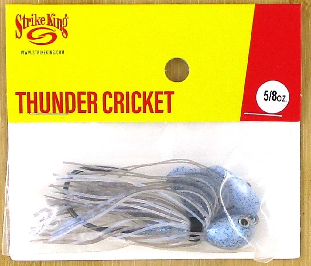 (12) Strike King 5/8 Oz Thunder Cricket Bladed Vibrating Jigs Blue Glimmer New - Image 3