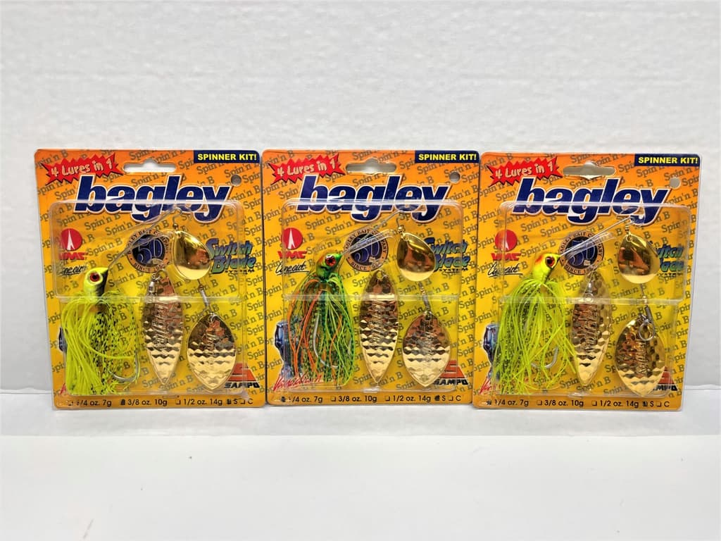 VINTAGE Bagley Switch Blade Spinnerbait - Lot of 3 - VERY RARE - NOS - L@@K - Image 1