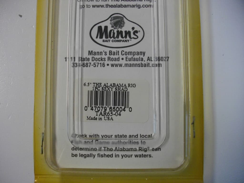 Mann's Bait Company The Alabama Rig by Andy Poss TAR65-04 6.5" Sexy Shad - Image 3