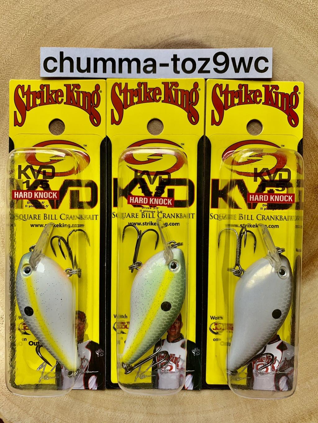 KVD1.5 (Lot Of 3) “Hard Knock” Square-bill Crankbait, Strike King, Bass, NWT! - Image 6