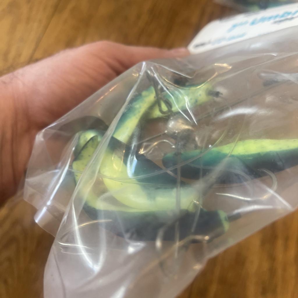 7” Umbrella Rig 4 Arm With 4” Shad (5) Green Chart.New In Package McKala Fishin - Image 5