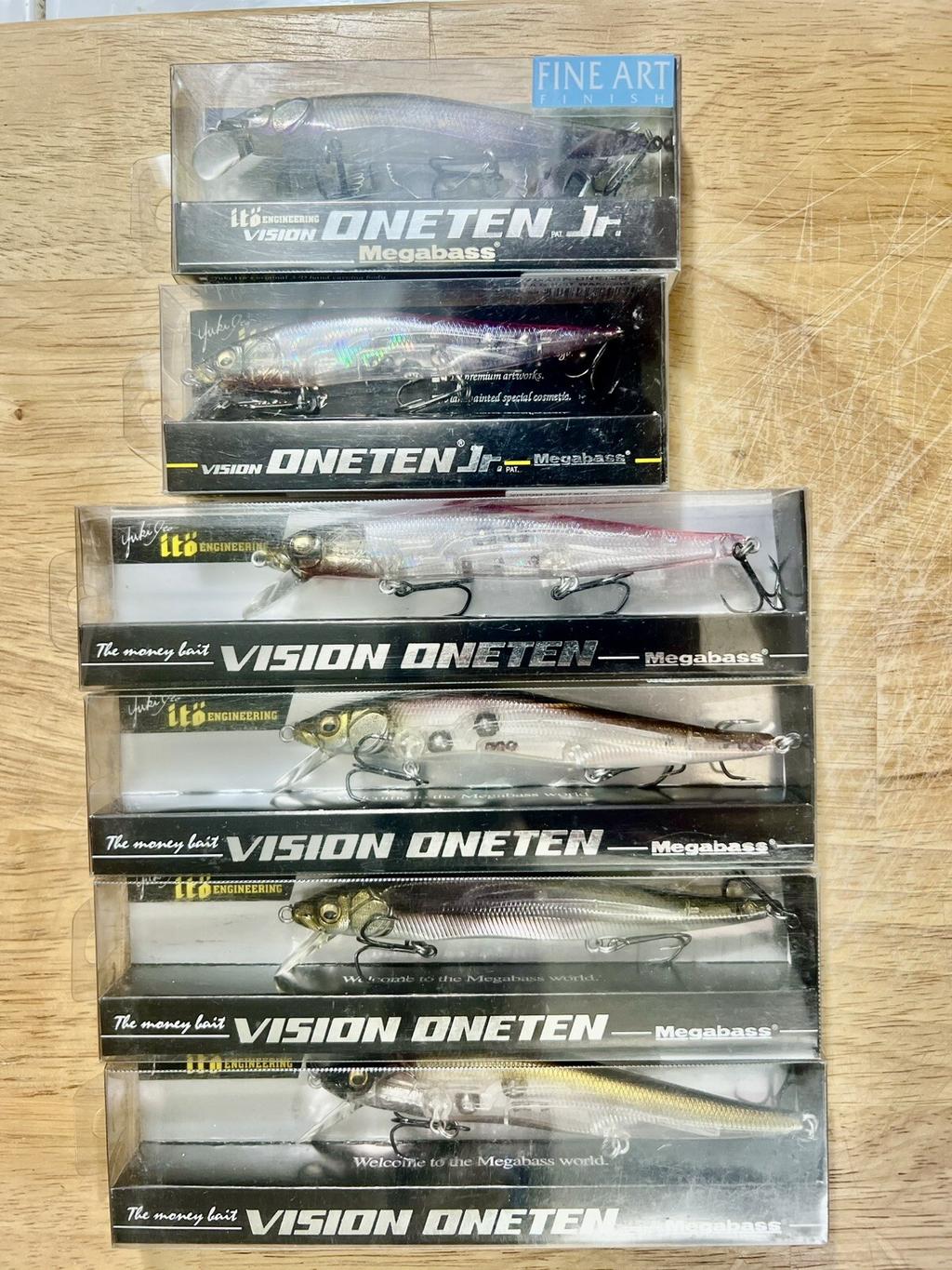 Megabass (Lot Of 6) Ito Vision Oneten Suspending Jerkbaits, Free Shipping! NWT! - Image 4