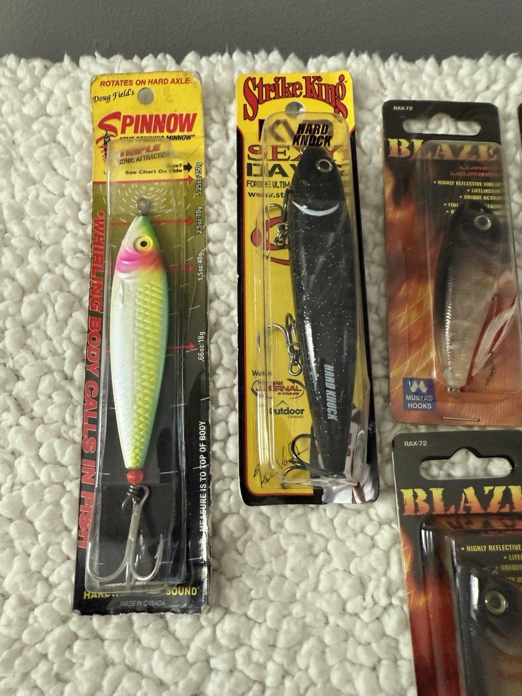 LOT OF 12 MISC FISHING LURES ORIGINAL  BOXES FRENZY BLAZE STRIKE KING & MORE - Image 2