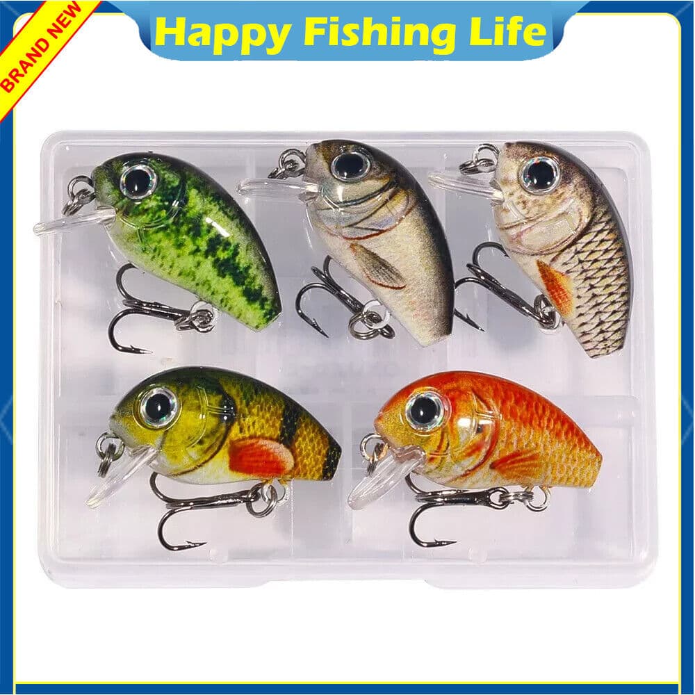 15PCS Fishing Lure Crankbait 2.8cm/2g Trolling Bait Minnow Bass Swimbait 3 Boxes - Image 5