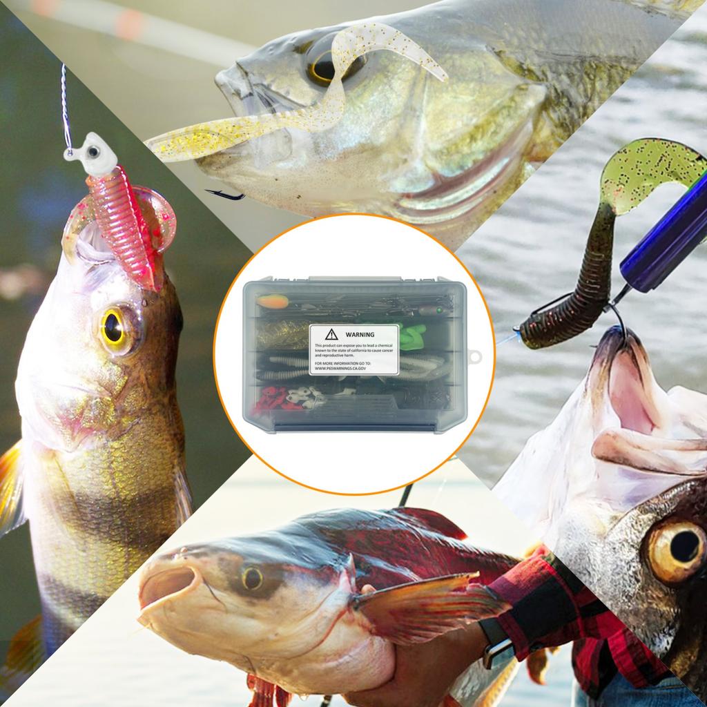 FREE FISHER 43pcs Fishing Alabama Rig Bait,5-Arm Umbrella Rigs,Fishing Gear Box  - Image 9