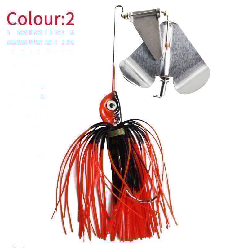 5 PCS/Lot Spinnerbait Jig Head Rubber Skirt Fishing Lure Pike Bass Spinner Bait - Image 8