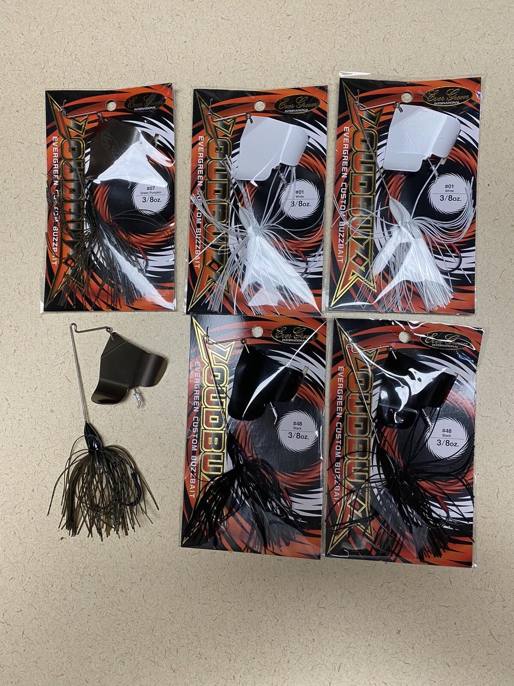 Lot Of 6 New Evergreen Loud Buzz 3/8 Fishing Lure Buzzbait Topwater - Image 1