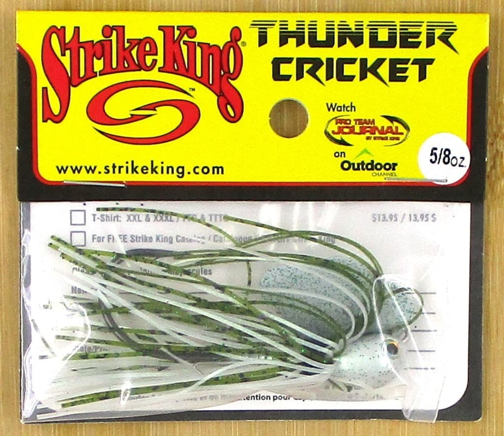 (12) Strike King 5/8 Oz Thunder Cricket Bladed Vibrating Jigs Olive Shad New - Image 3