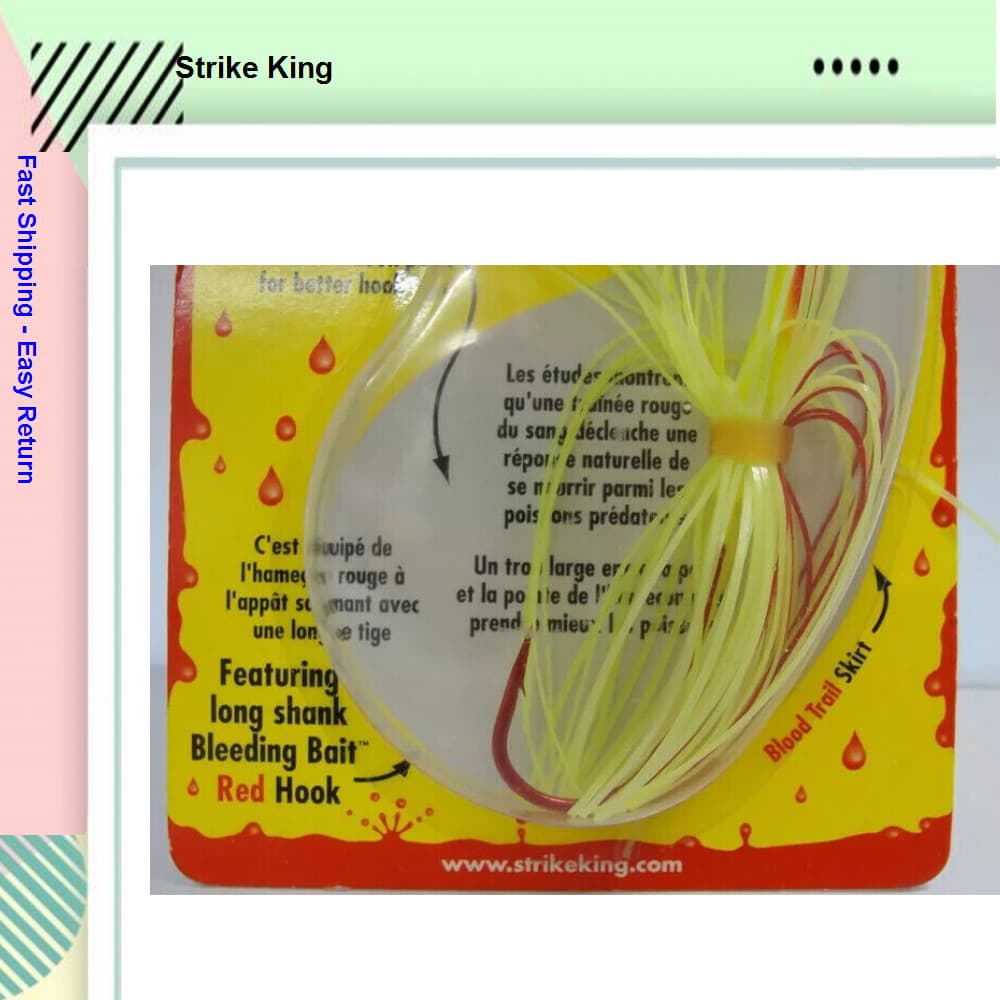 Strike King (BBEB38-301) Bleeding Elite Buzzbait Fishing Lure 3/8 oz (2 Pack) - Image 5