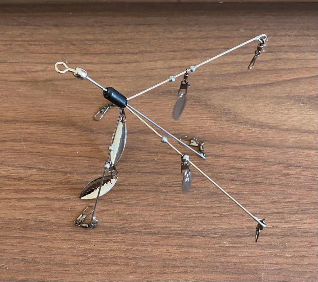 Alabama Rig Finesse Silver Blade Multi-Wire Stainless Steel 12cm Used - Image 1