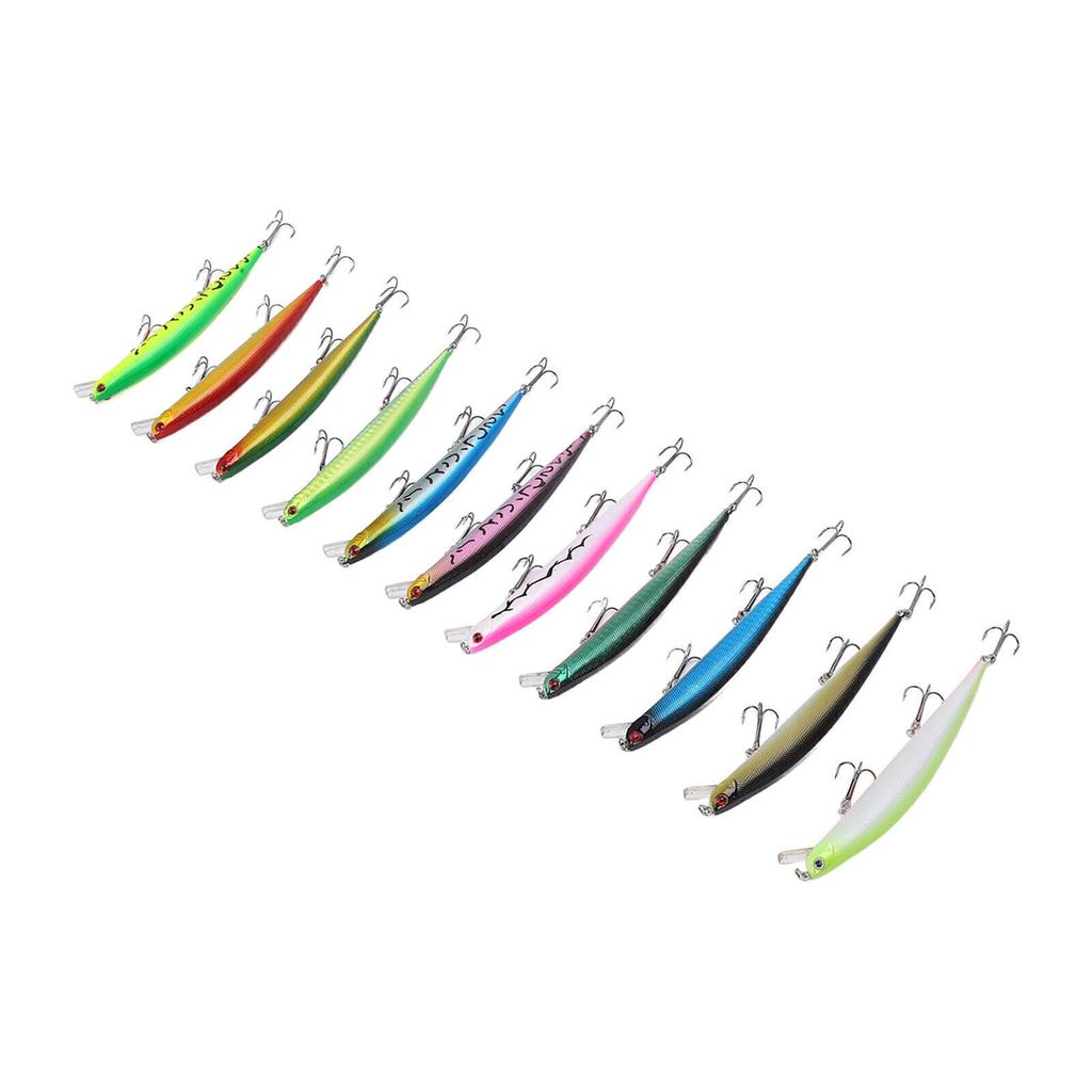 11 Pcs Simulation Minnow Lure Plastic Fishing Bait Fishing Accessories - Image 12