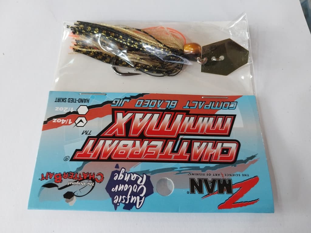 ZMan Chatterbait Mini Max 1/4oz Goldlockz Fishing Lure - Image 8