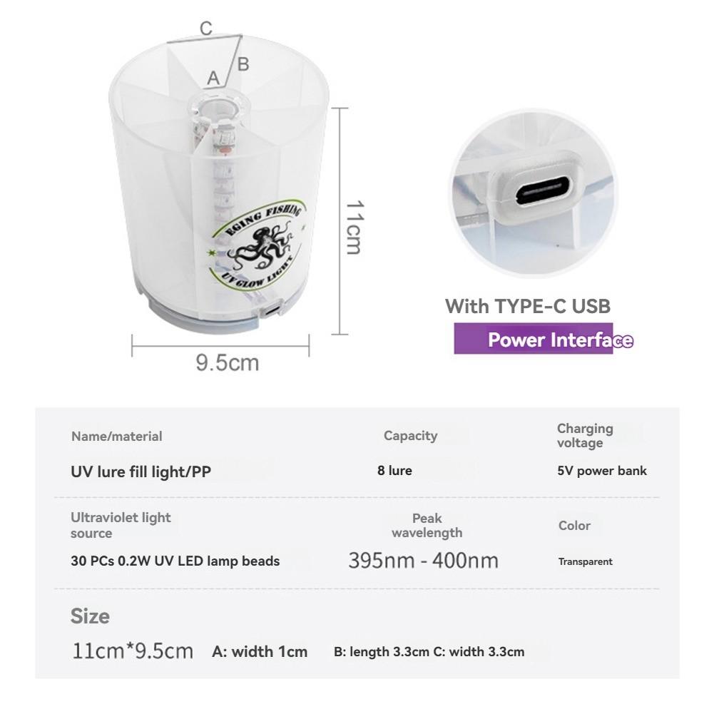 UV  Jig Fill Light LED Accumulator for   Sea Fishing Accessories3511 - Image 7