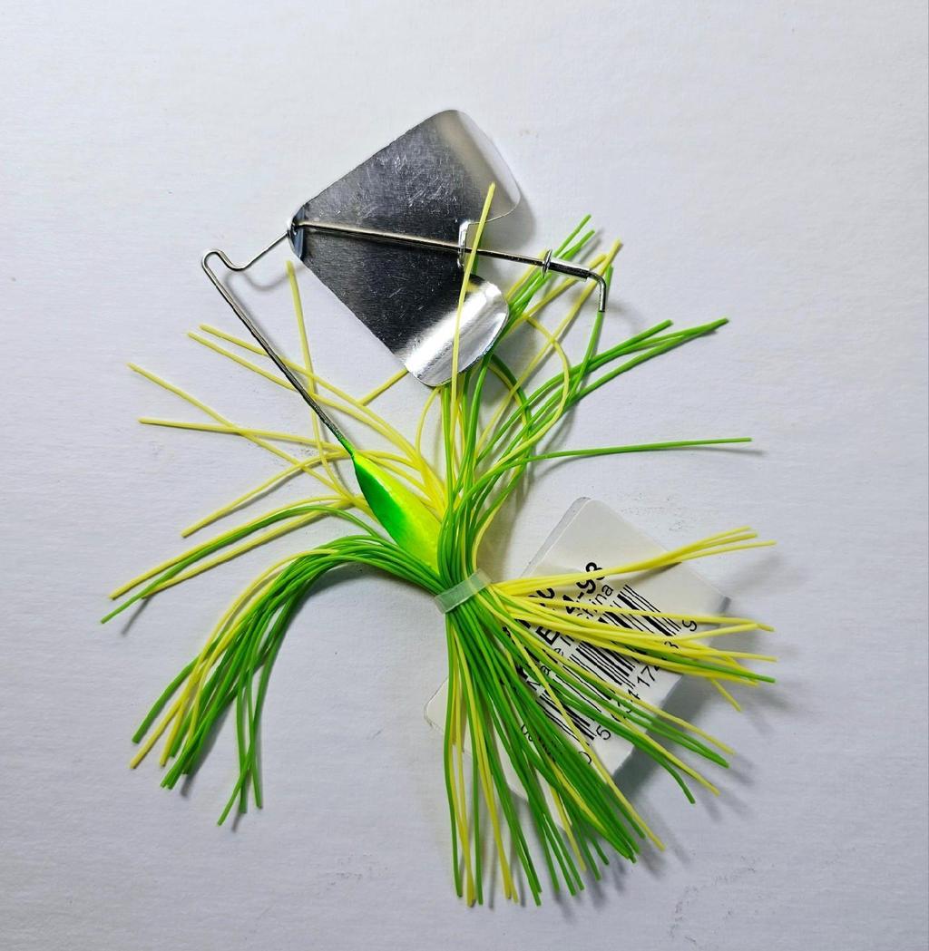 (Lot of 24) Strike King Promo Buzz Bait 1/4 oz Chart/Lime Draws Fish to Surface! - Image 1