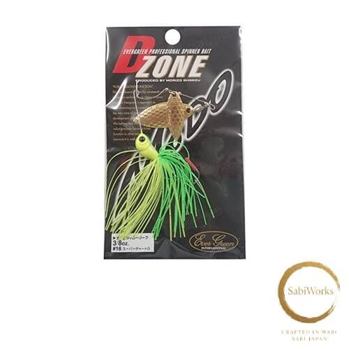 New Evergreen Spinnerbait D-Zone Double Willow Leaf 3/8oz Superchart G #16 - Image 1
