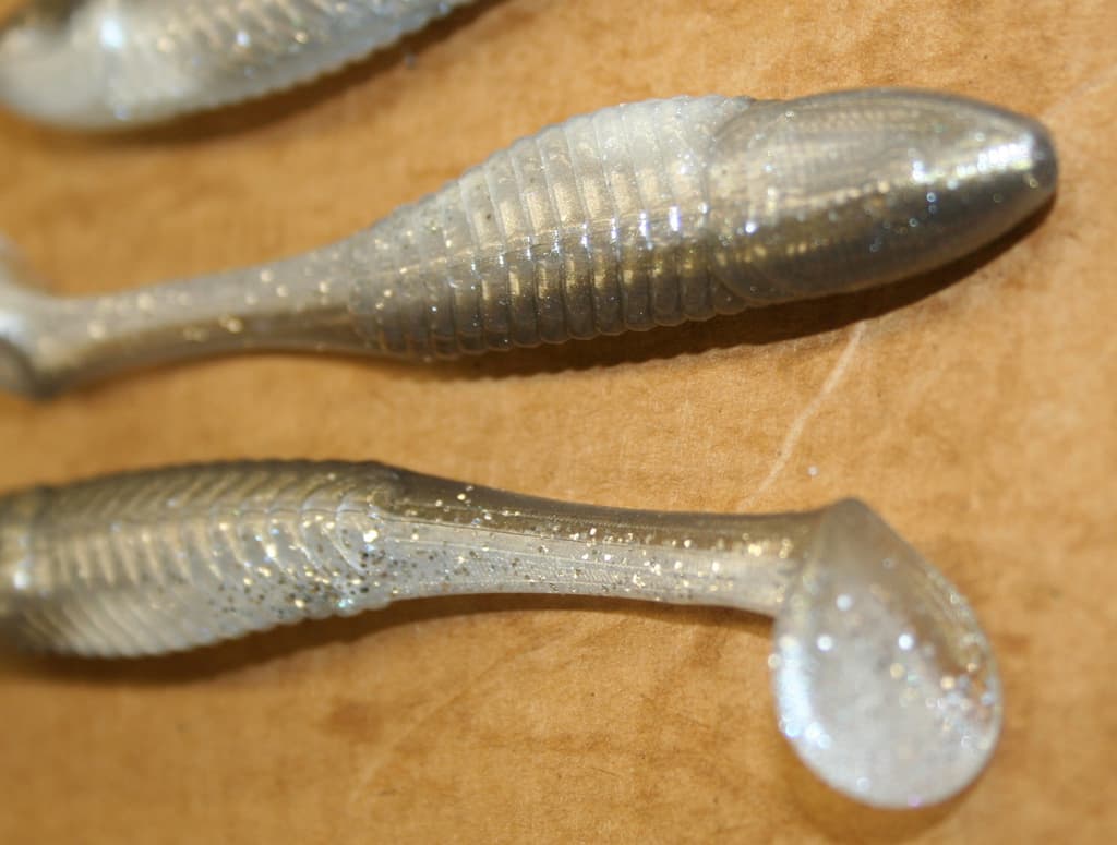 5" Swim Minnow Shad Paddle Tail Swimbait Trailer for A Rig 50 pack bulk Bag - Image 2