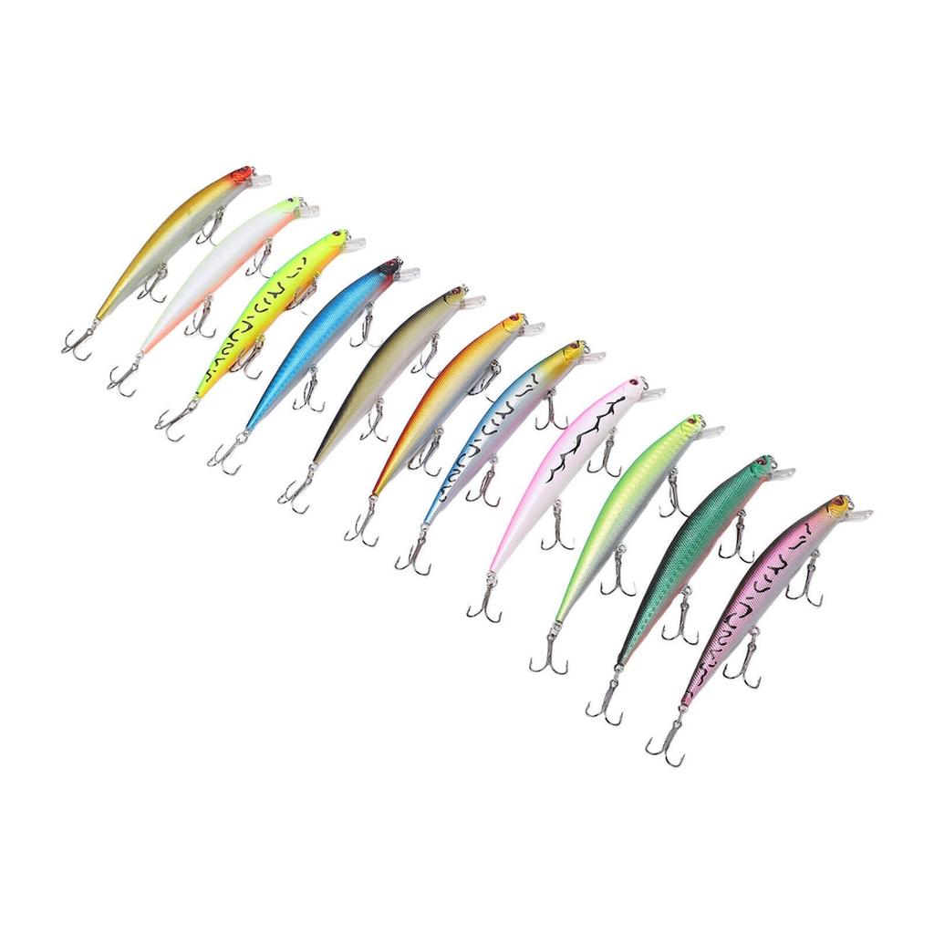 11 Pcs Simulation Minnow Lure Plastic Fishing Bait Fishing Accessories - Image 10