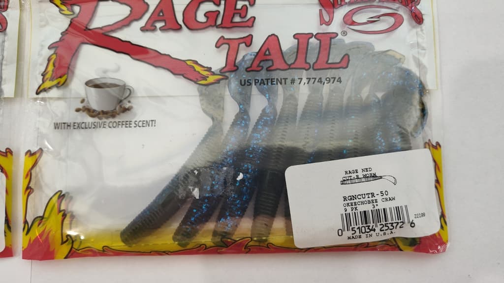 LOT OF 4-9 Per Pk STRIKE KING RAGE NED CUT-R WORM 3" RGNCUT-R Okeechobee Craw - Image 2