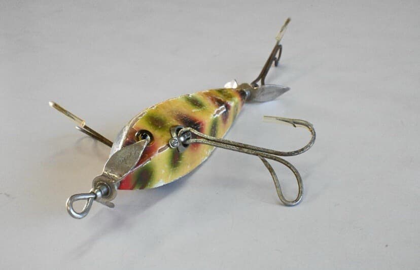 Heddon 1500 DUMMY DOUBLE 1910's Rare Minnow Wood Old Lure Free shipping - Image 6