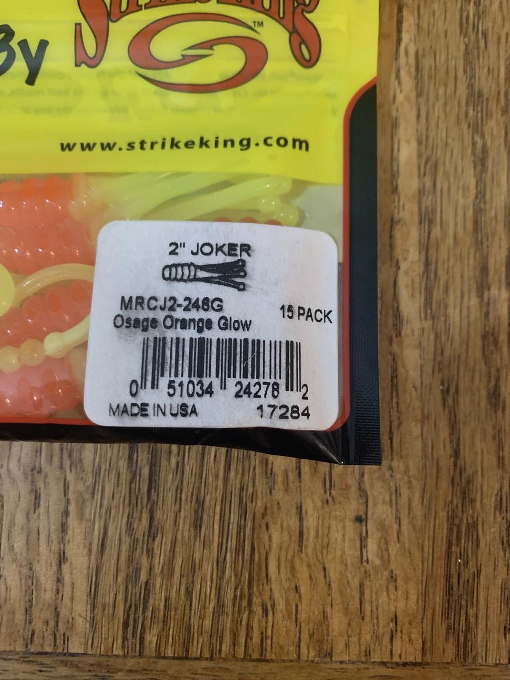 Mr. Crappie Strike King 2” Joker Osage Orange Glow - Image 3