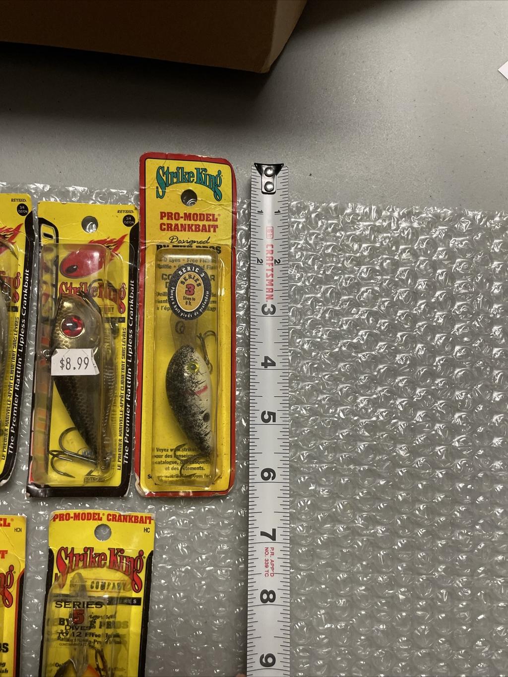 9 New Strike King Crankbaits Pro Model Series Lures Lot Series 3 5 Red Eye Shad - Image 9
