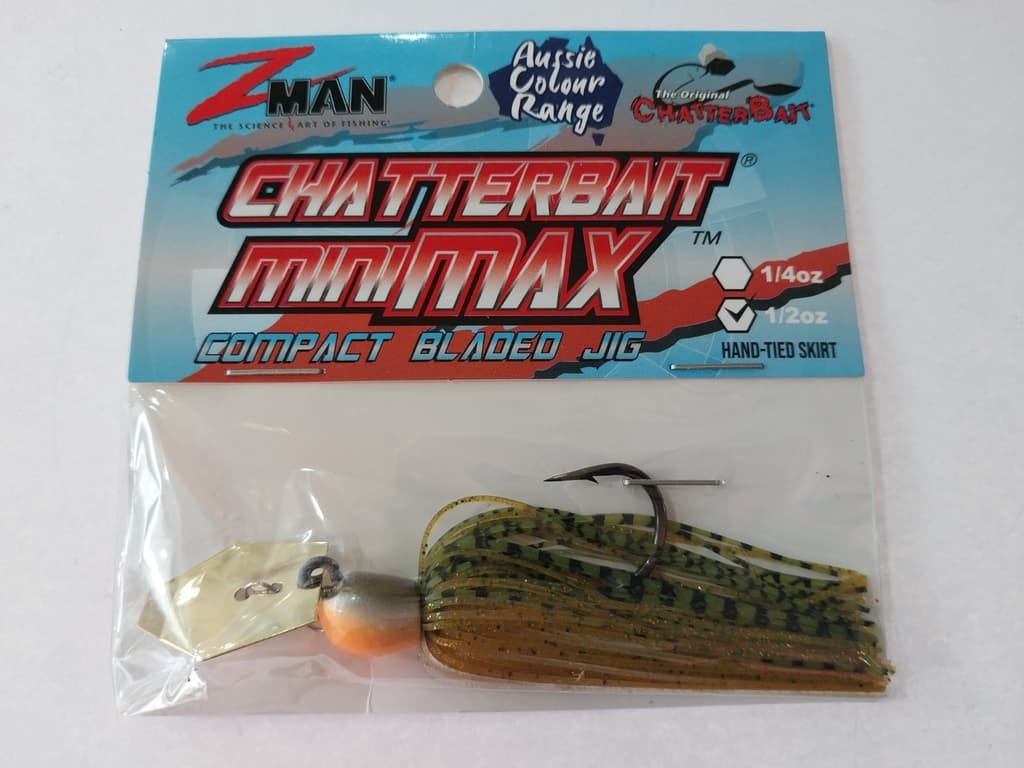 ZMan Chatterbait Mini Max 1/2oz Somerset Gold Fishing Lure - Image 1