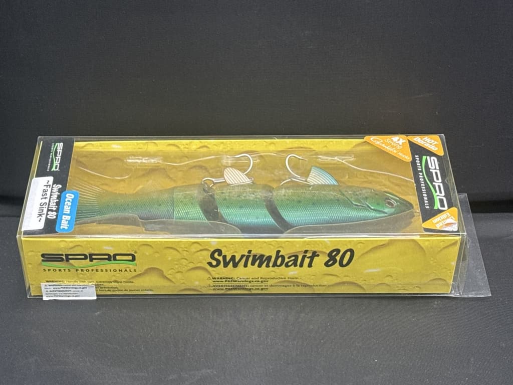Spro BBZ-1 Swimbait 80 Fast Sink 8" Ocean Bait Hot Dorado Fishing Lure NIP NEW - Image 4