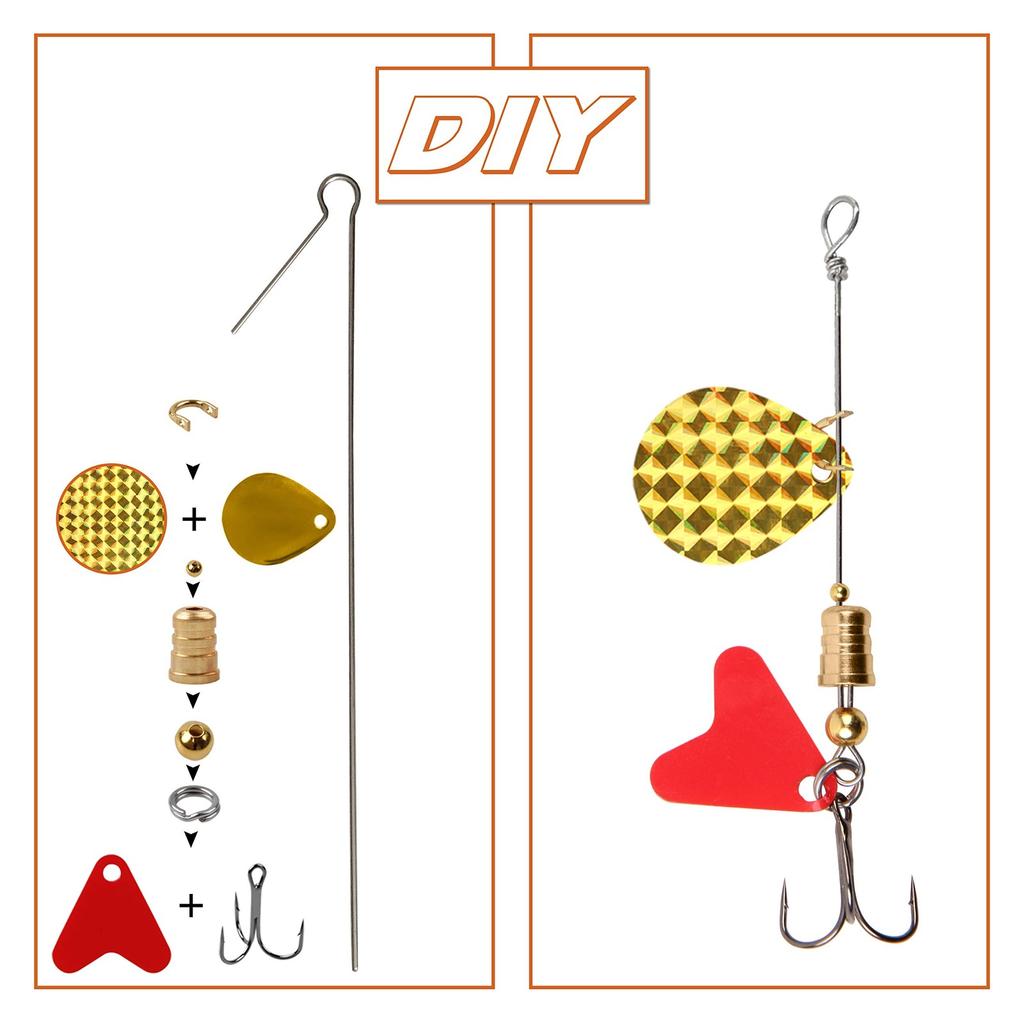 Fishing Spinner Bait Making Kit, 261pcs DIY Fishing Lure Making Kit Buzzbait - Image 2