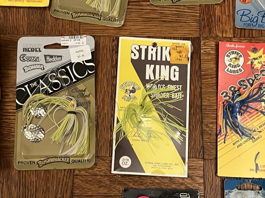 Huge Mixed Lot of 22 Bass Fishing Spinnerbaits (NOS) Strike King Rebel Lures - Image 6