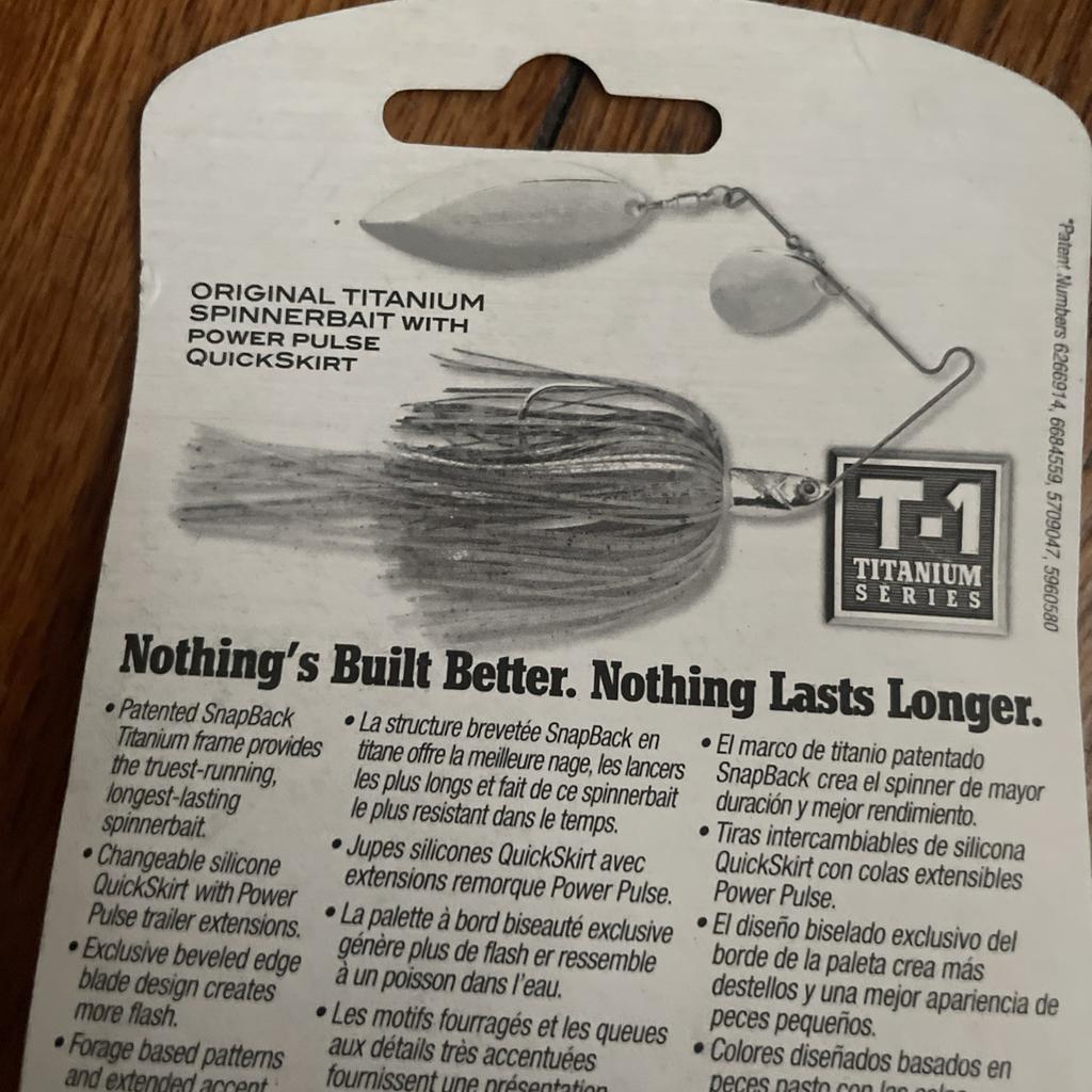 DISCONTINUED TERMINATOR T-1 TITANIUM 3/8 OZ SPINNERBAIT Emerald Shiner! New - Image 7