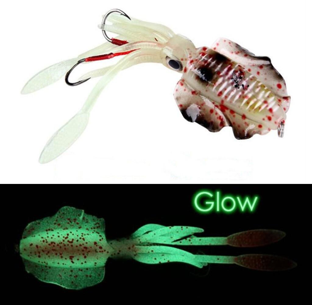 2PCS Soft Silicone Jig Fishing Lure Glow Hook 60g Worm Swimbait Saltwater Bait - Image 4