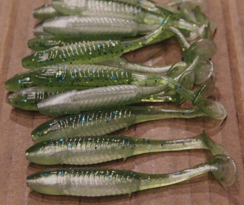 3.5 Swim Minnow Light Smallie Magic Paddle Tail Swimbait Trailer for A Rig 50 pk - Image 2