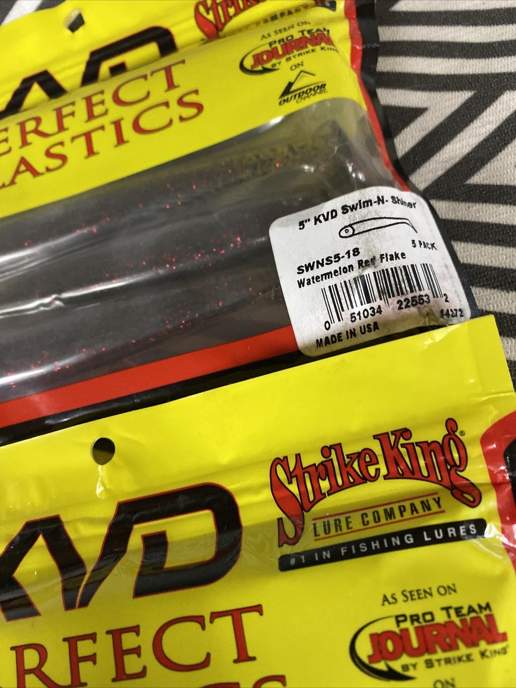 (6 Packs) Strike King Swim-N-Shiner Various Colors 5 Inch Swimbait Lures - Image 3