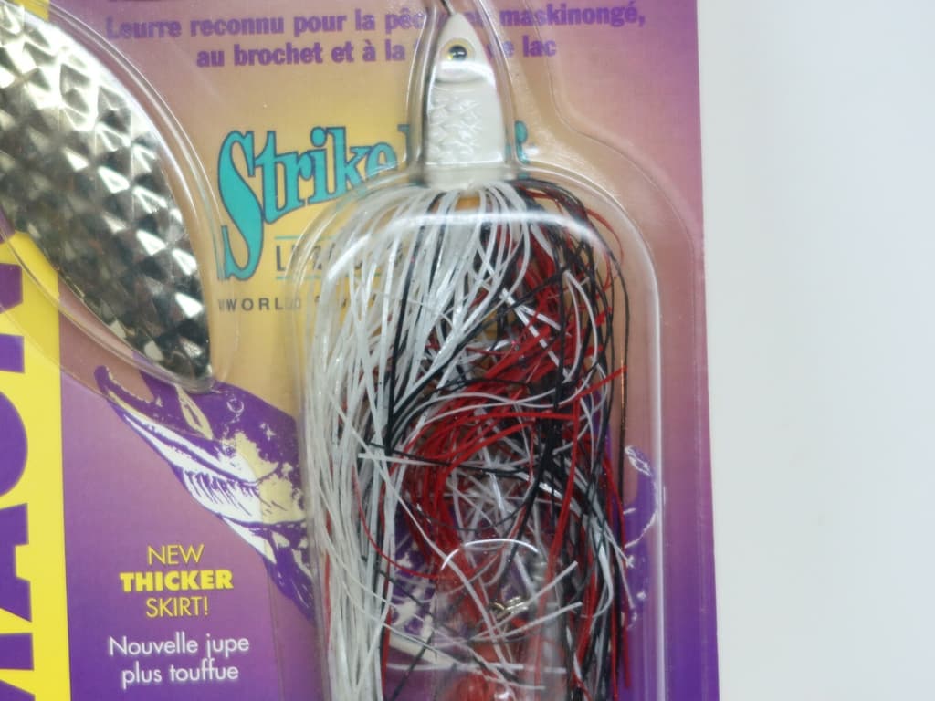 Strike King Bob Mehsikomer MAGNUM KING 2 oz HUGE! Spinnerbait White - Image 4