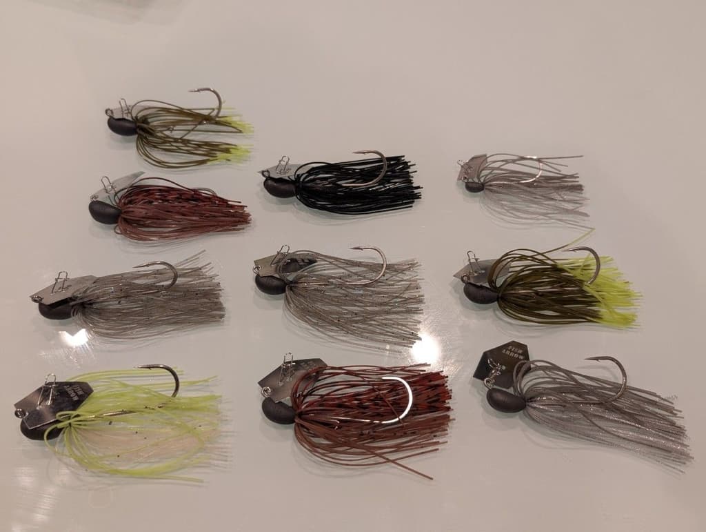 Fish Arrow Chatterbait KO Chatter 14g 10g 3.5g Set of 10 Lures - Image 1