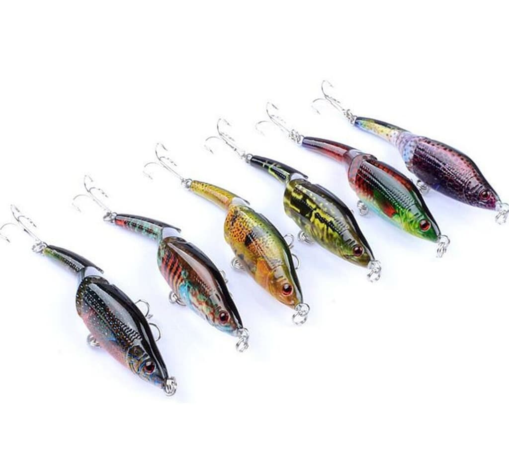 6PCS Minnow Fishing Lure Pencil Hard Trolling Sinking Swimbait Saltwater Bass - Image 1