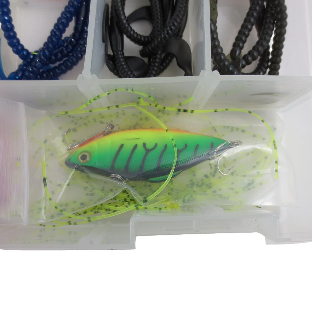 Fishing Accessories Lures Bait Hooks Tackle Box Set Kit - Image 3